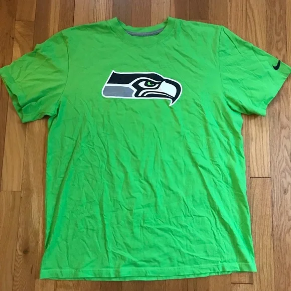 Nike Seattle Seahawks Green T-Shirt NFL Licensed - XL - Picture 1 of 7